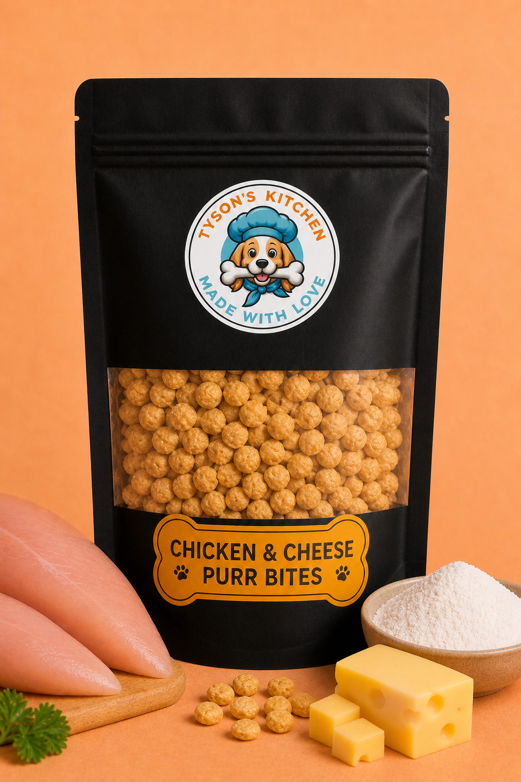 Cheesy Chicken Purr Bites